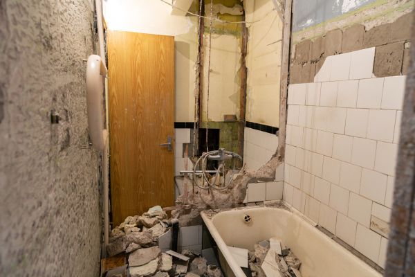 Shower Tile Demolition in Salem